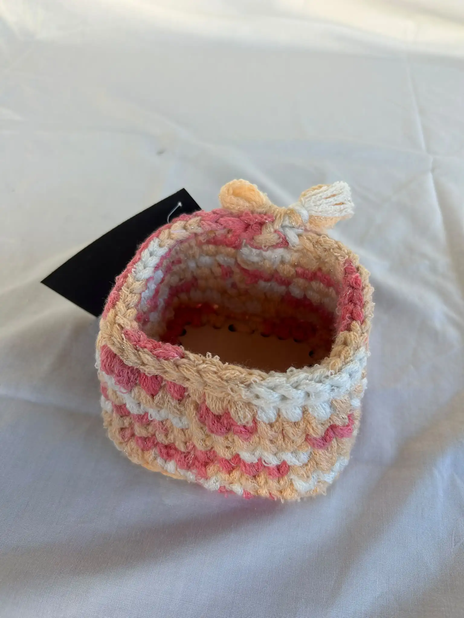 Photo 2 sur 5 : Petit panier rayé avec nœud