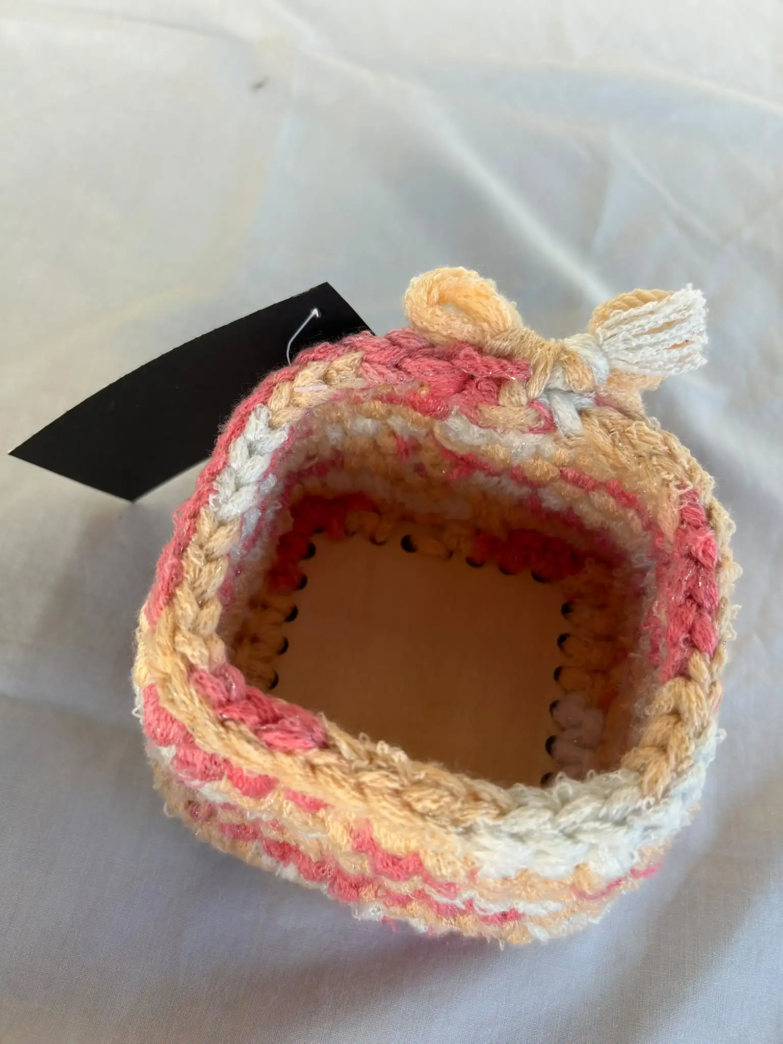 Photo 3 sur 5 : Petit panier rayé avec nœud