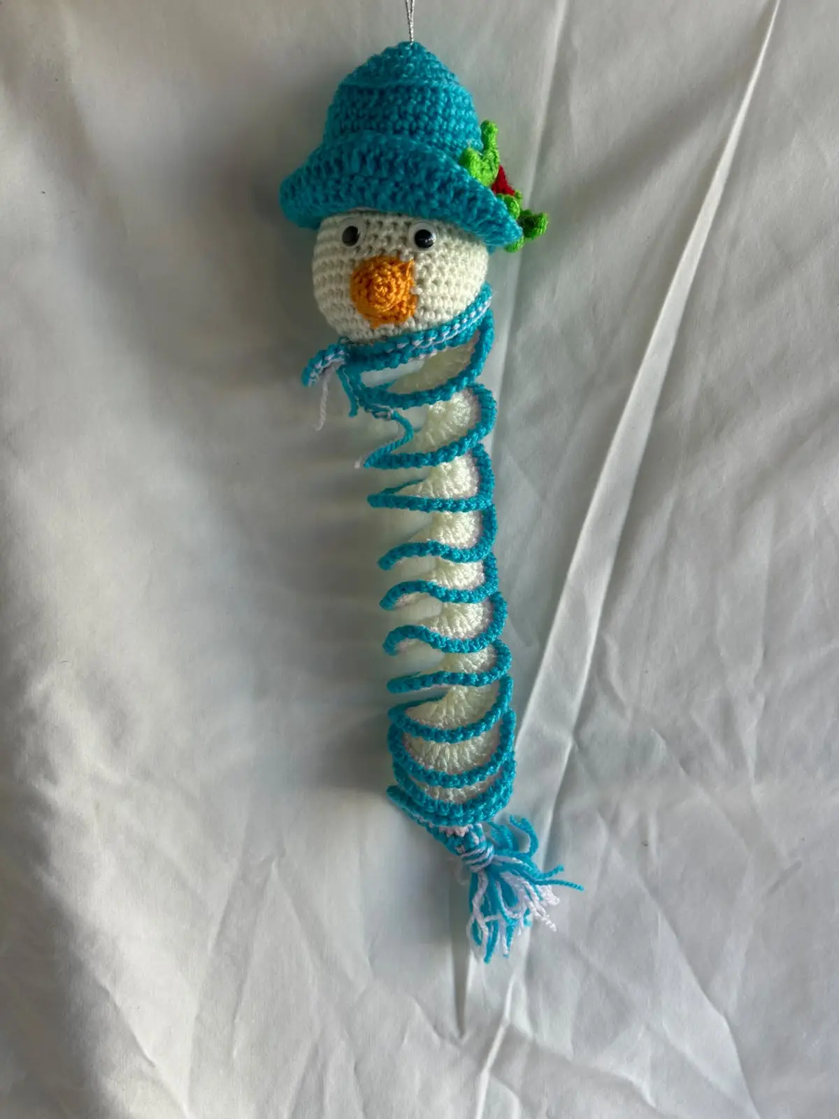 Spiral snowman Christmas ornament – Christmas and seasonal